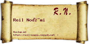 Reil Noémi névjegykártya
